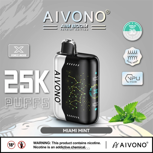 menta de miami Aivono AIM BOOM 25000 TRF4349 | Aivono Mexico